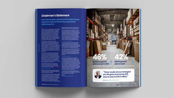 Annual report design in Devon